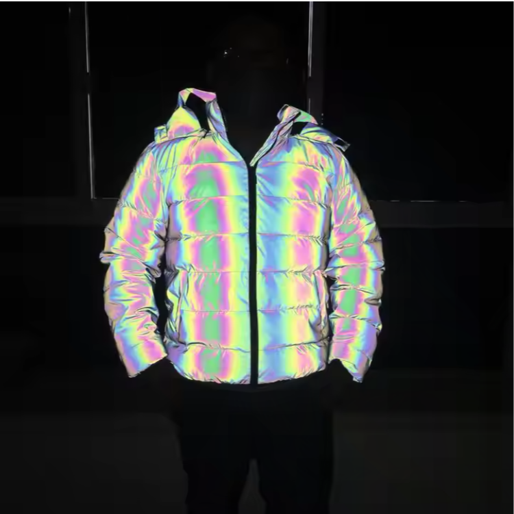harness holdings reflective puffer jacket 